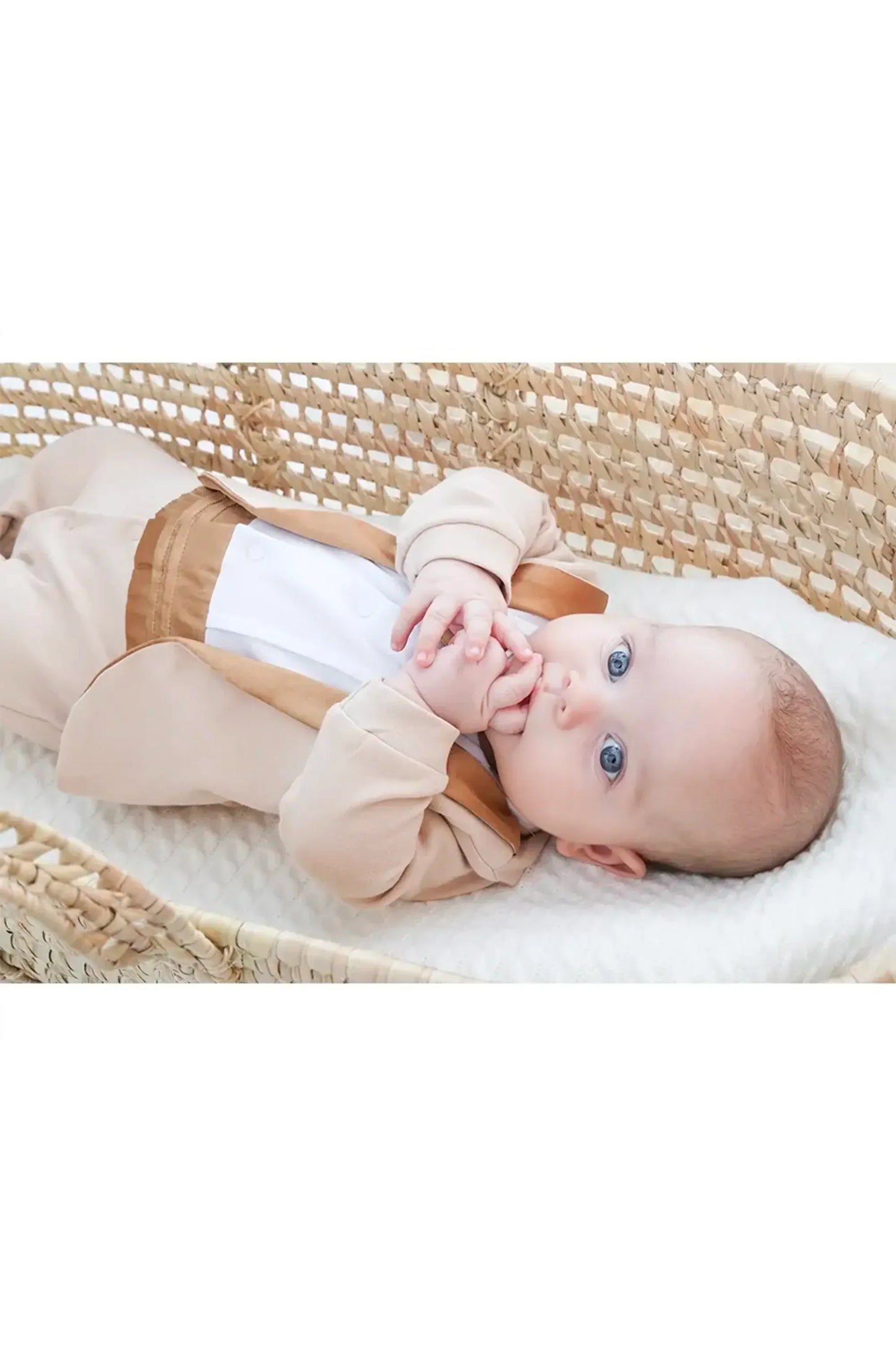 Baby Boy Footie Tuxedo Outfit with Bow Tie for Christmas Holidays - The Perfect Gentleman Look