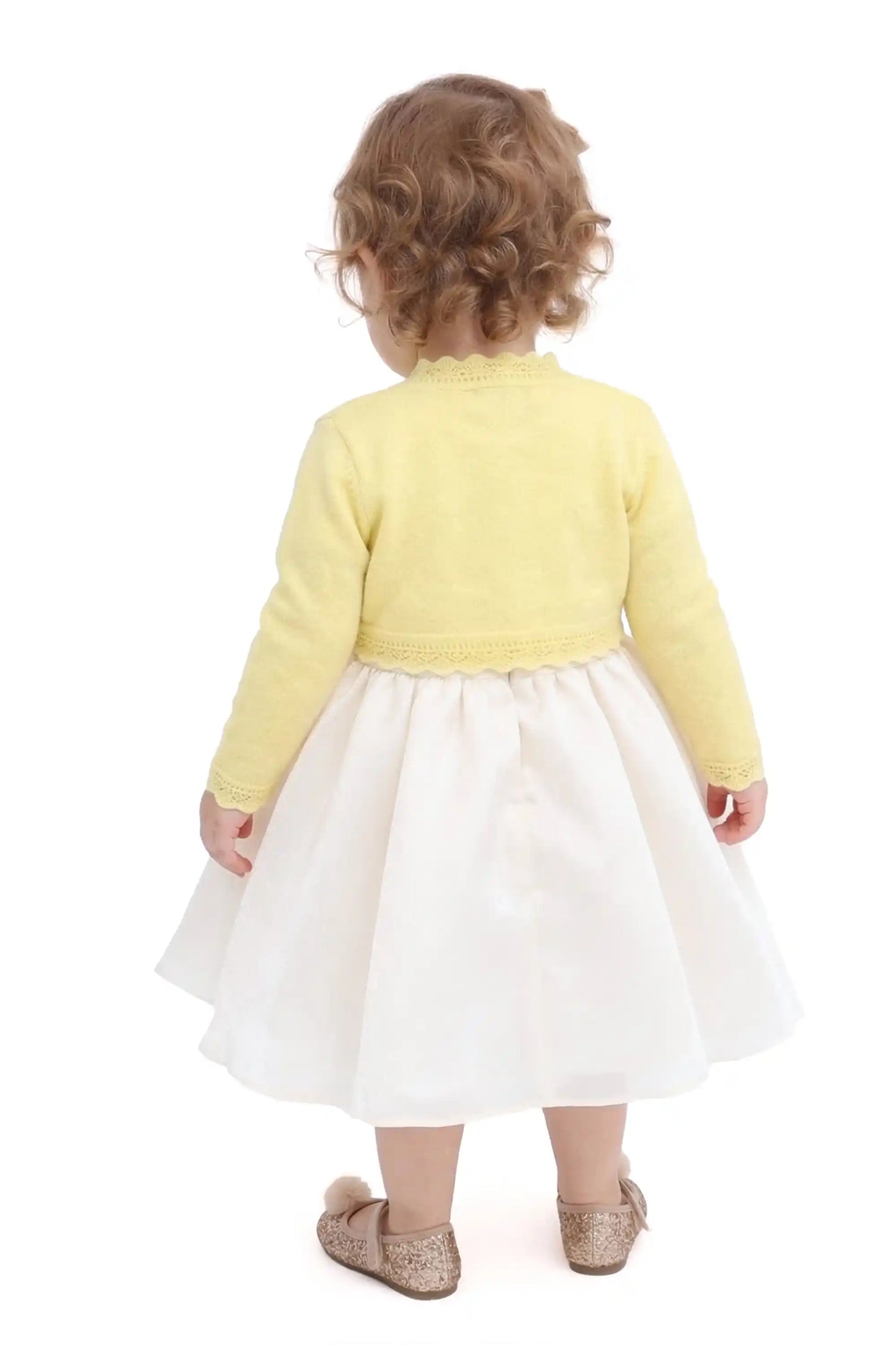Baby Knit Button Detailed Bolero Cardigan