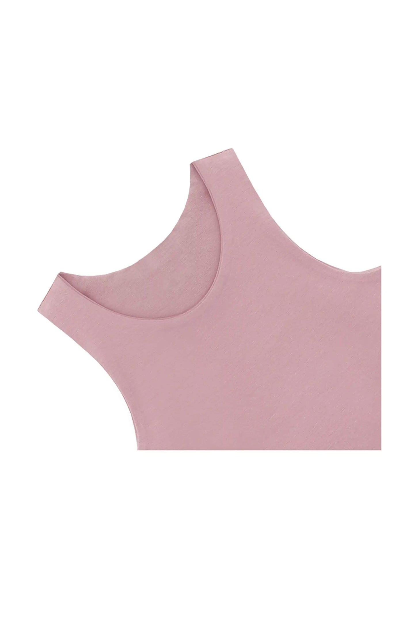 Girls' Double Lined Sleeveless Basic Crop Tank Top