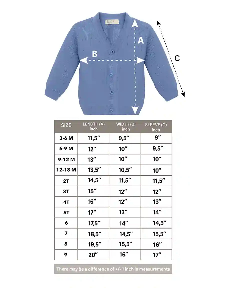 Little Boys Basic Long Sleeve V-Neck Classic Knit Cardigan Sweater