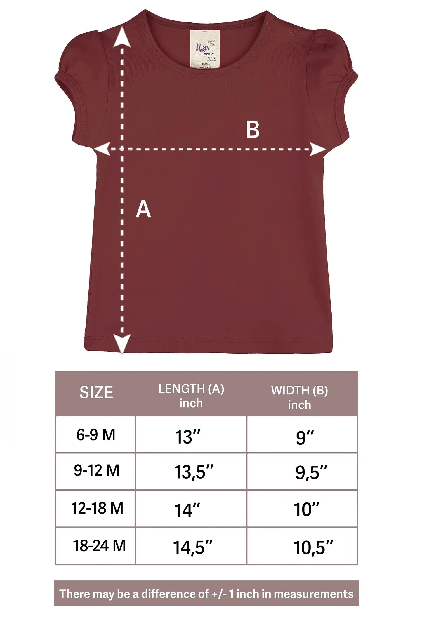 Baby Girls' Basic T-Shirt Short Sleeve Crewneck Tee