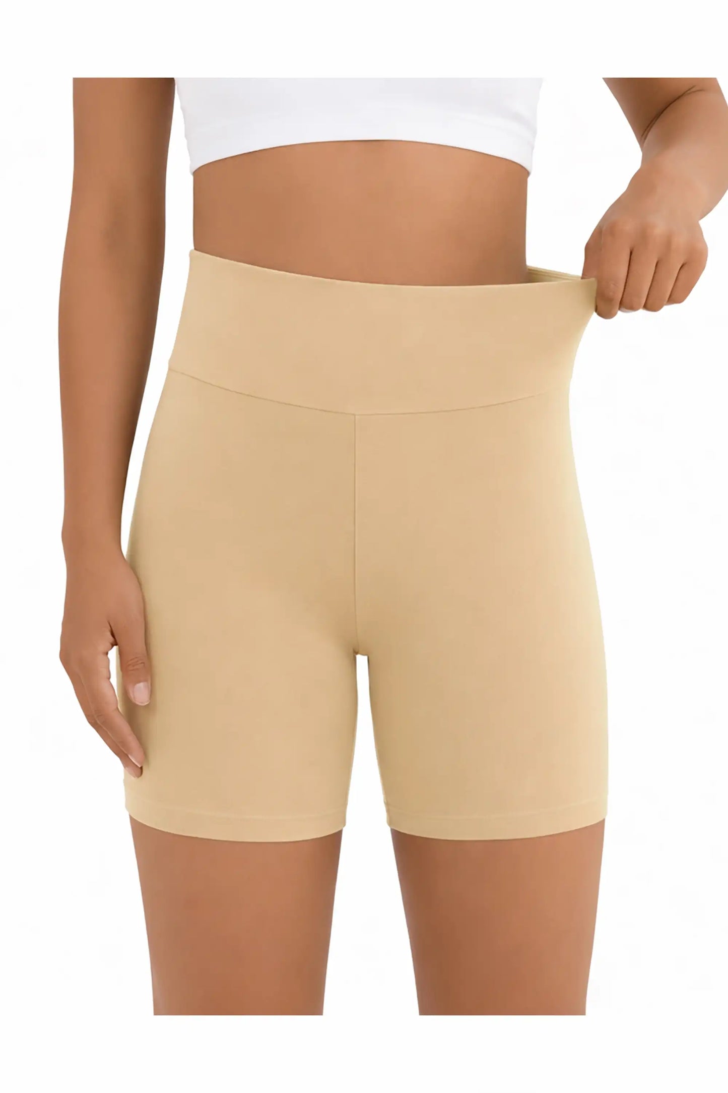 Girls High Waist Biker Shorts — Premium Soft 4-Way Stretch Yoga & Dance Athletic Shorts