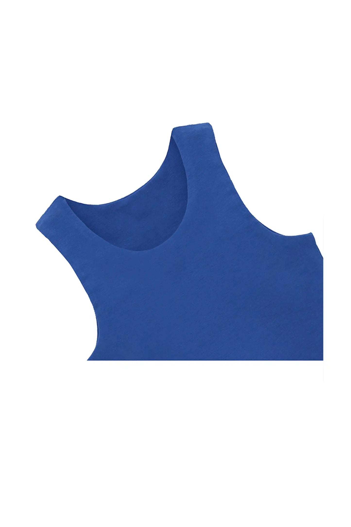 Girls' Double Lined Sleeveless Basic Crop Tank Top