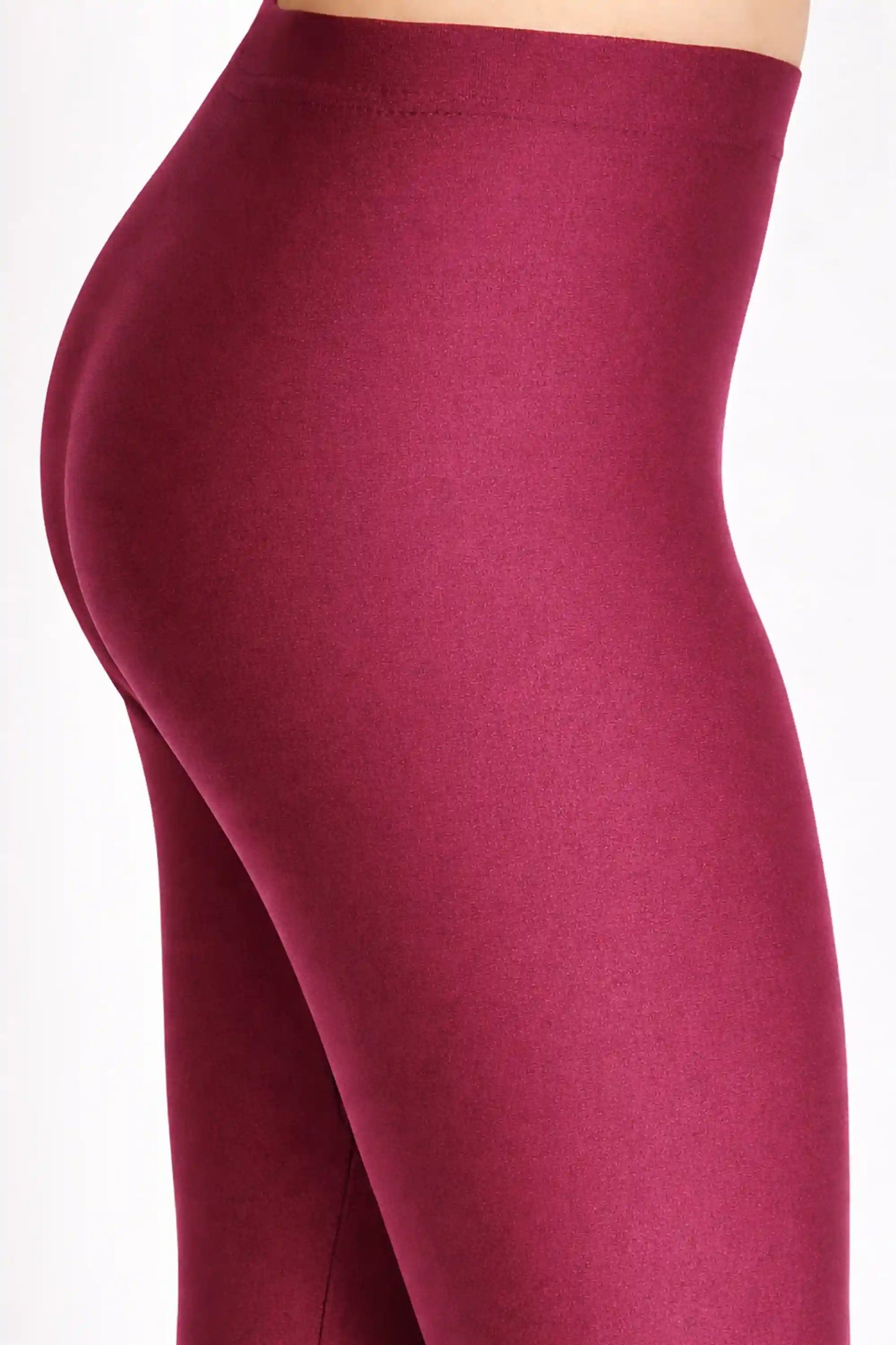 Girls Shiny High Waisted Leggings – Dance & Gymnastics Stretch Tights