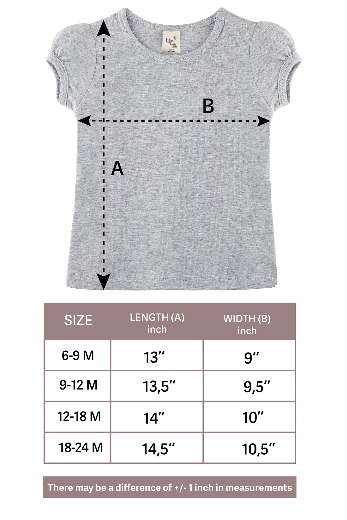 Baby Girls' Basic T-Shirt Short Sleeve Crewneck Tee