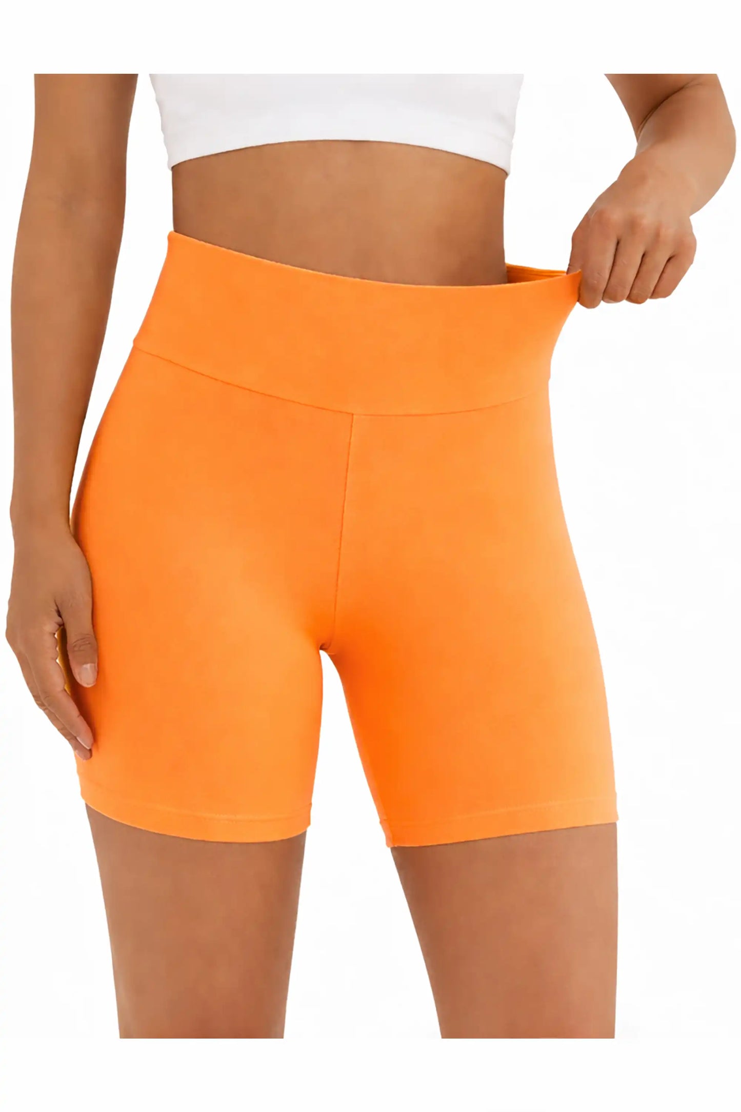 Girls High Waist Biker Shorts — Premium Soft 4-Way Stretch Yoga & Dance Athletic Shorts