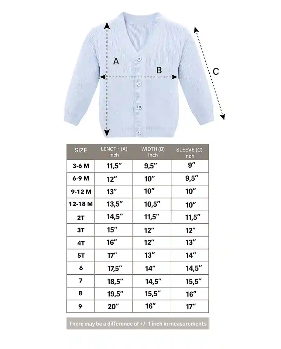 Little Boys Basic Long Sleeve V-Neck Classic Knit Cardigan Sweater