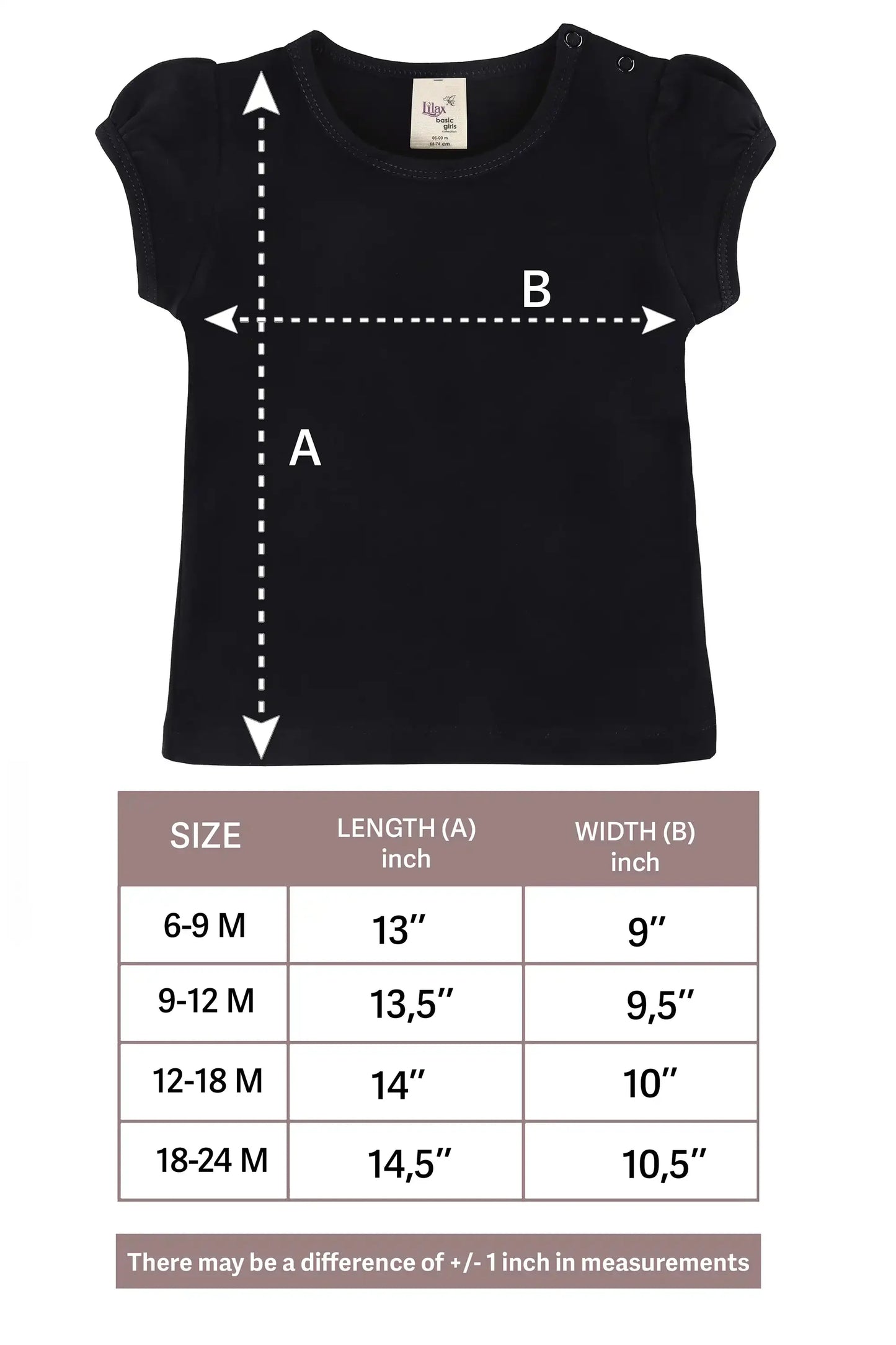 Baby Girls' Basic T-Shirt Short Sleeve Crewneck Tee