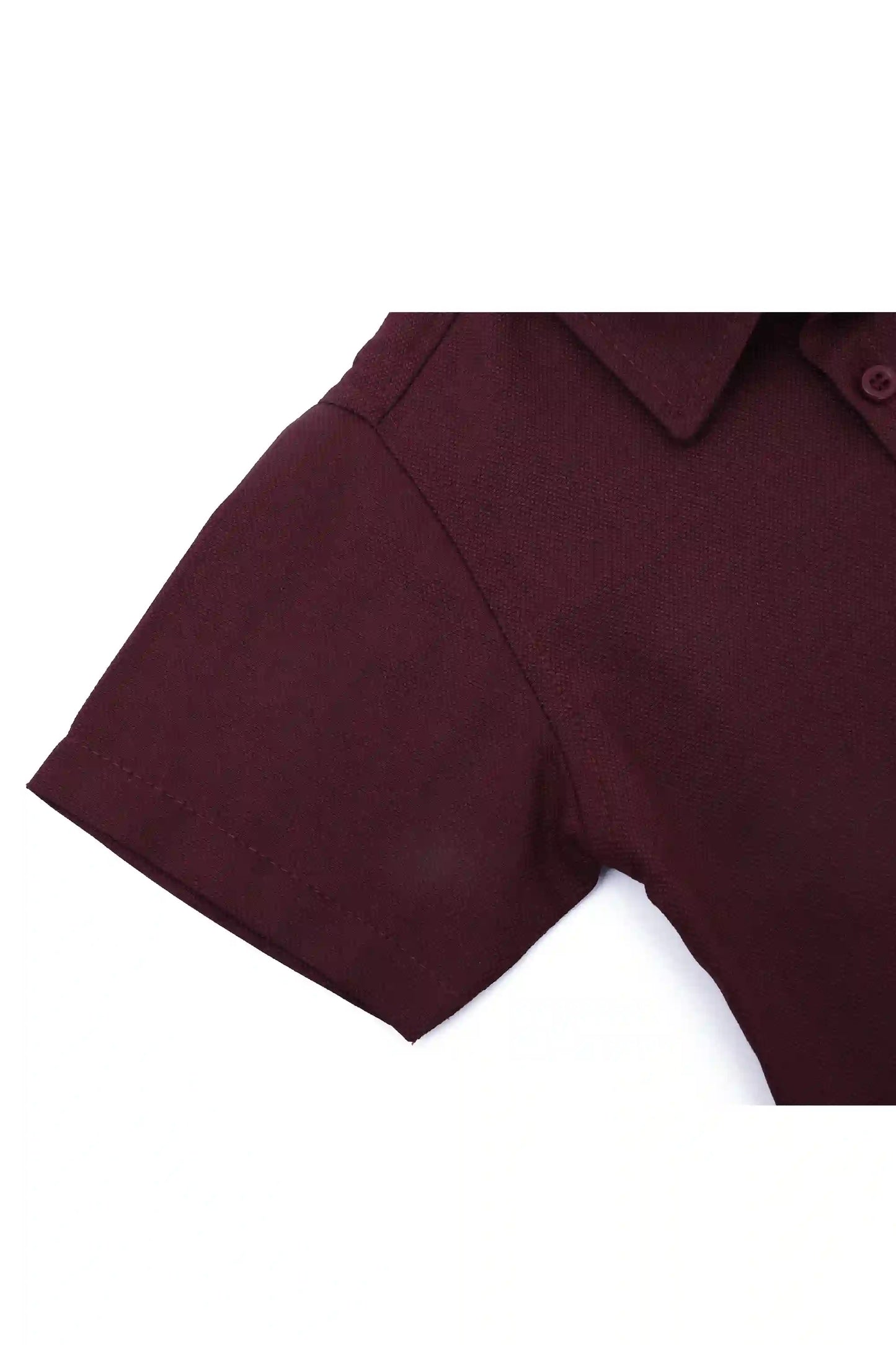 Boys' Button Down Shirt Solid Short Sleeve Classic Solid Oxford Dress Shirt