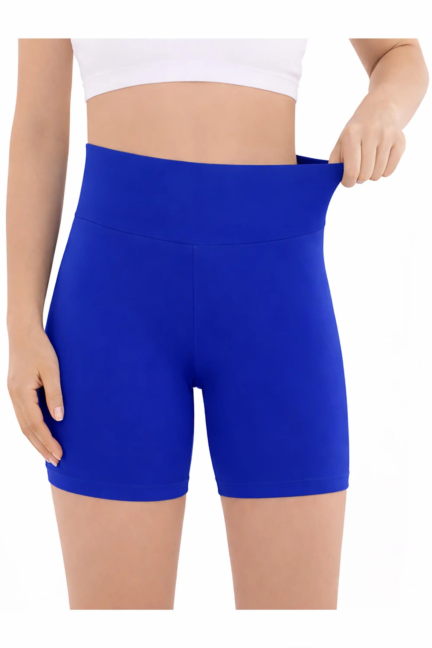Girls High Waist Biker Shorts — Premium Soft 4-Way Stretch Yoga & Dance Athletic Shorts