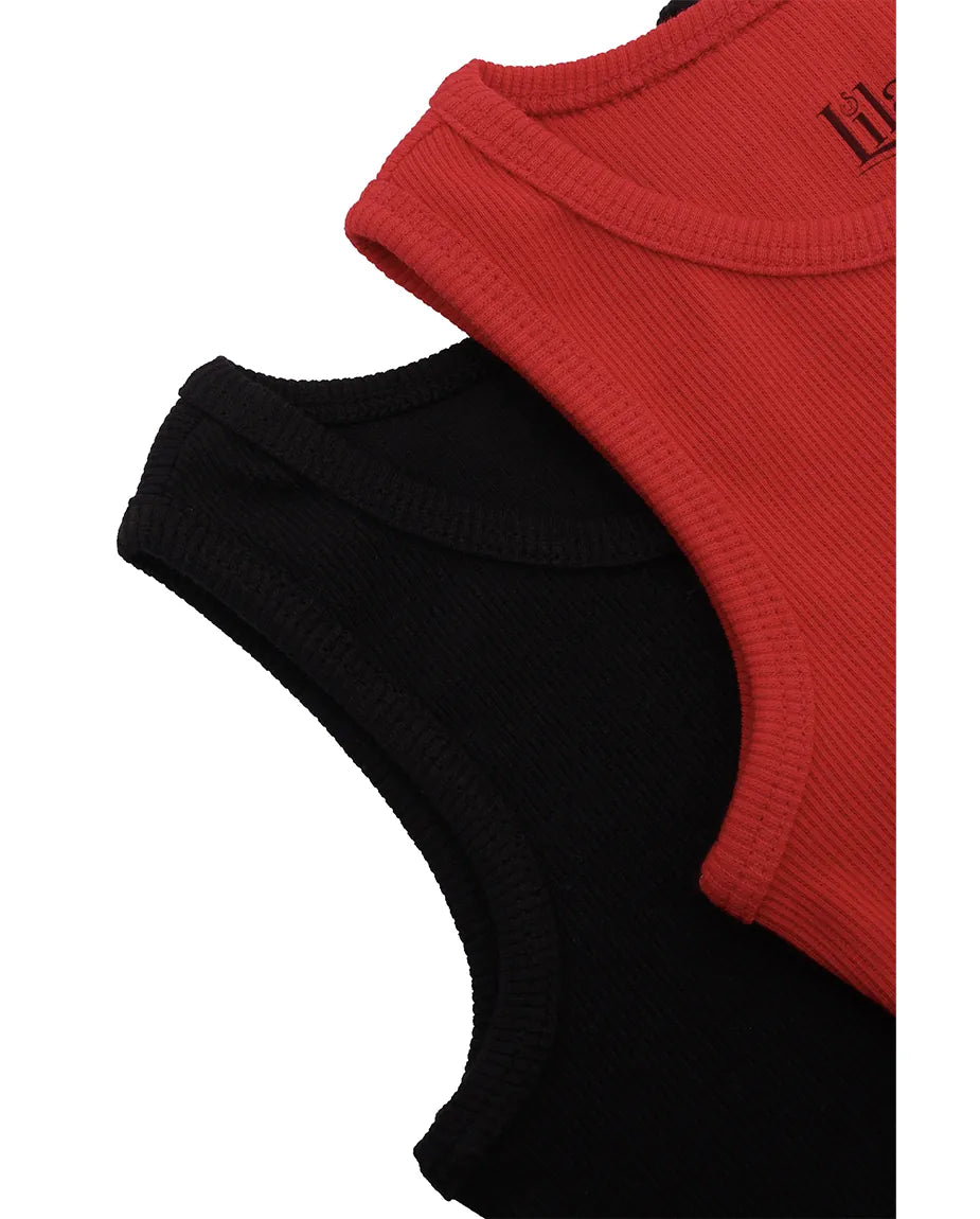 Girls 2-Pack Basic Cropped Tank Top