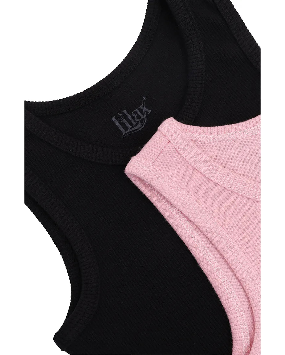 Girls 2-Pack Basic Cropped Tank Top