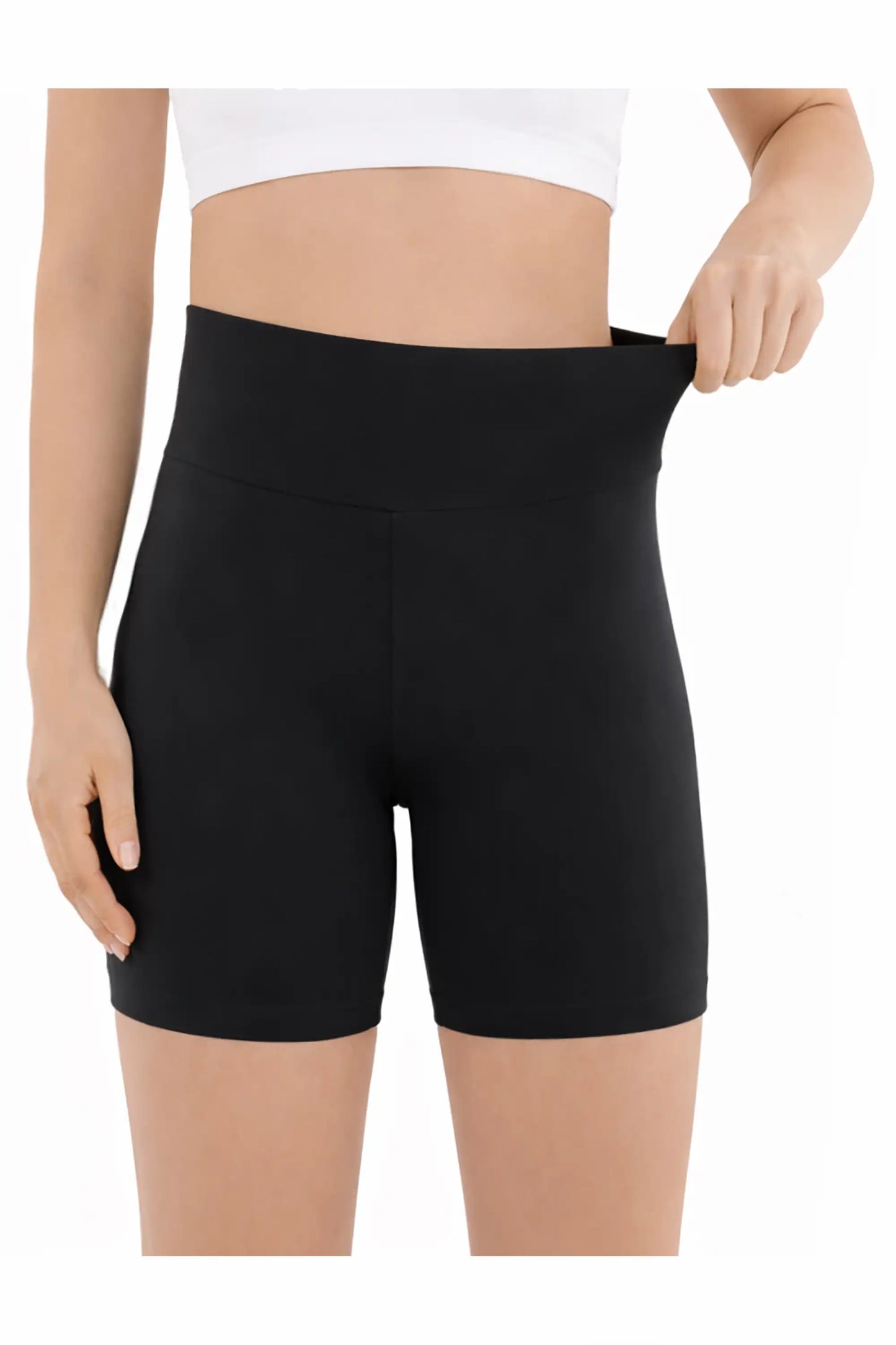 Girls High Waist Biker Shorts — Premium Soft 4-Way Stretch Yoga & Dance Athletic Shorts