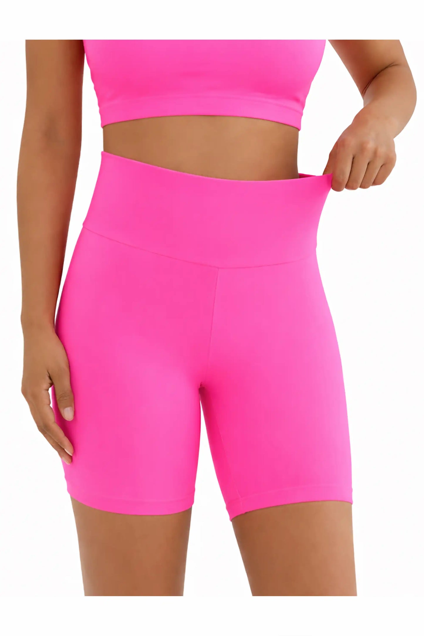 Girls High Waist Biker Shorts — Premium Soft 4-Way Stretch Yoga & Dance Athletic Shorts