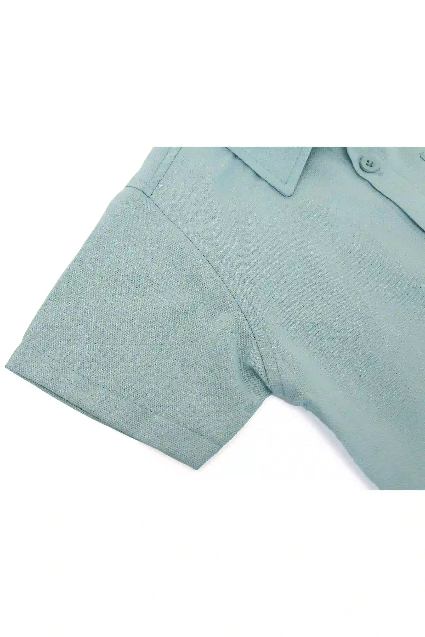 Boys' Button Down Shirt Solid Short Sleeve Classic Solid Oxford Dress Shirt