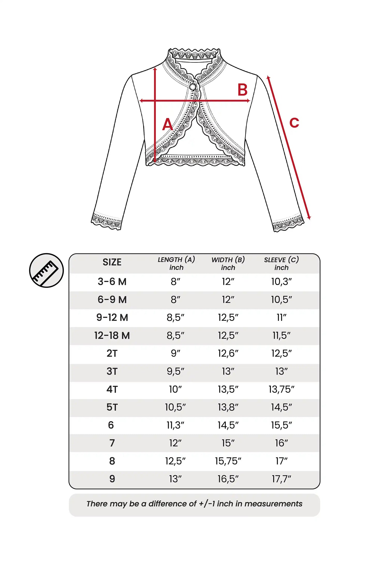 Baby Knit Button Detailed Bolero Cardigan