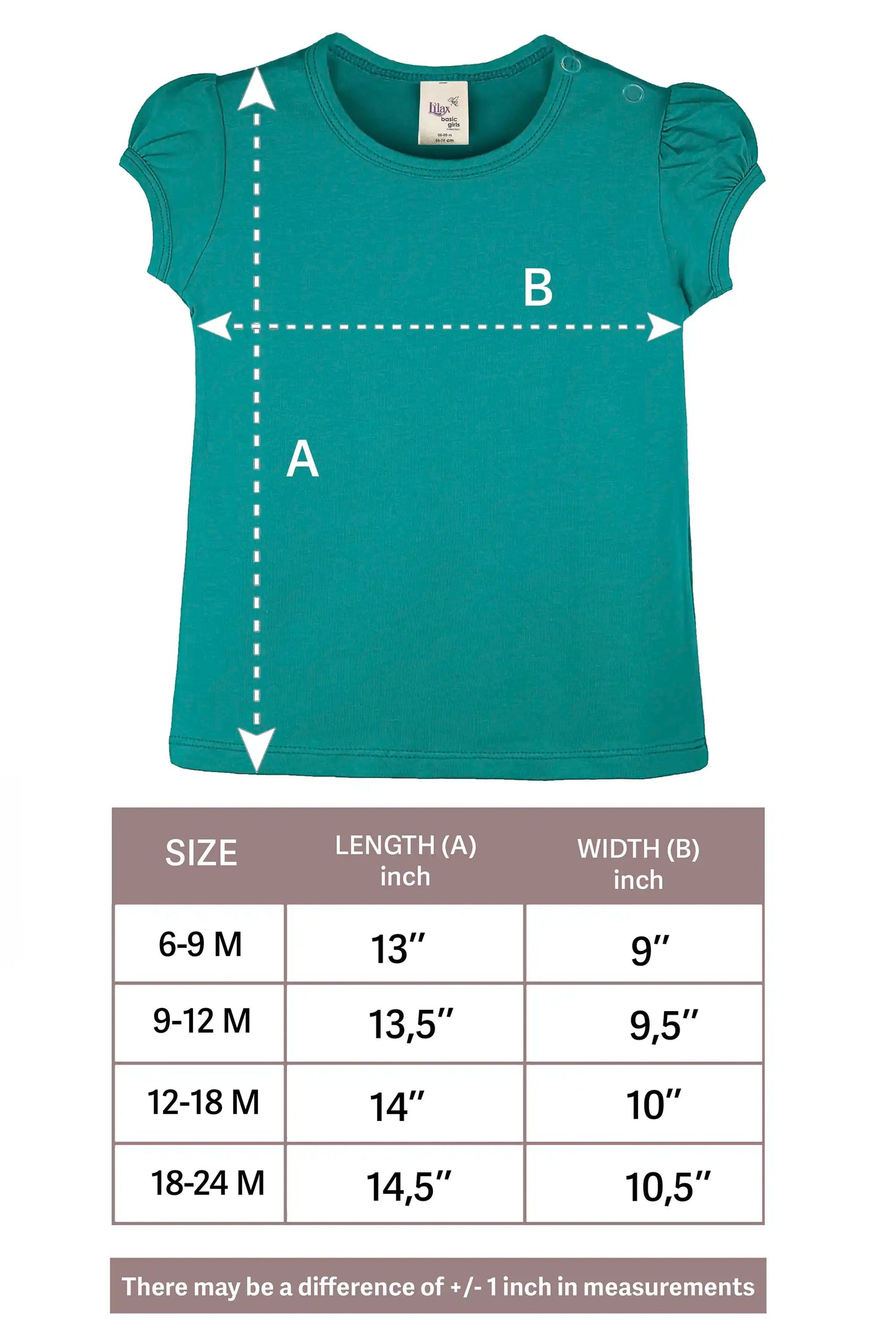 Baby Girls' Basic T-Shirt Short Sleeve Crewneck Tee