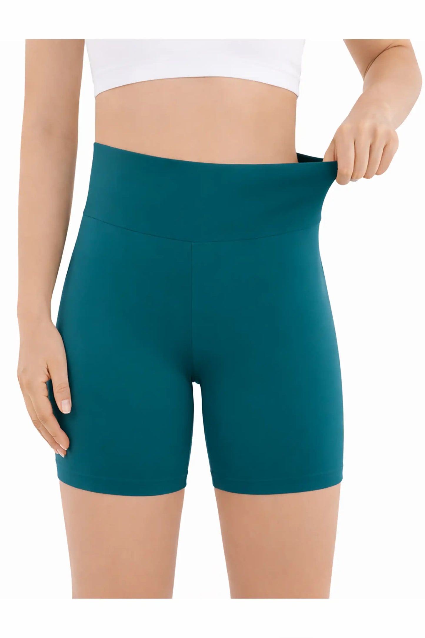 Girls High Waist Biker Shorts — Premium Soft 4-Way Stretch Yoga & Dance Athletic Shorts
