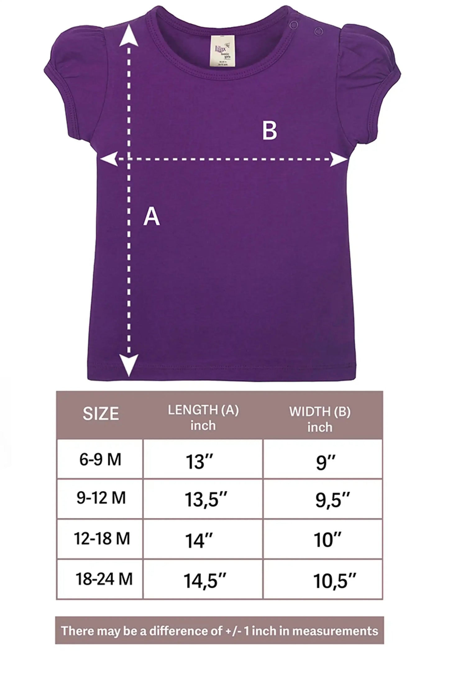 Baby Girls' Basic T-Shirt Short Sleeve Crewneck Tee