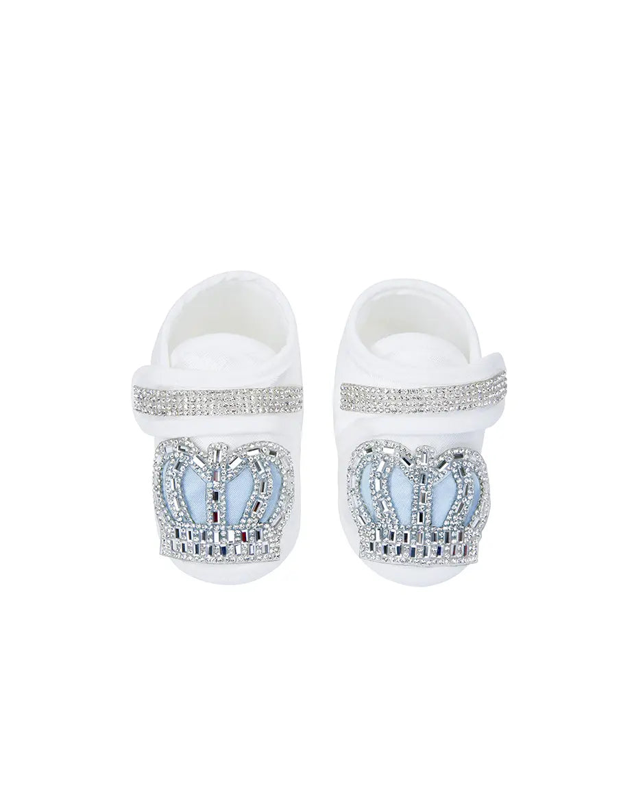 Regal and Handsome: 5-Piece Layette Gift Set with Jeweled Crown Tuxedo for Baby Boys (0-3 Months)