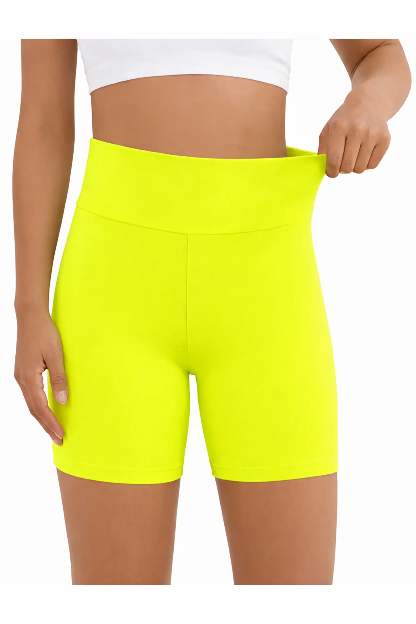Girls High Waist Biker Shorts — Premium Soft 4-Way Stretch Yoga & Dance Athletic Shorts