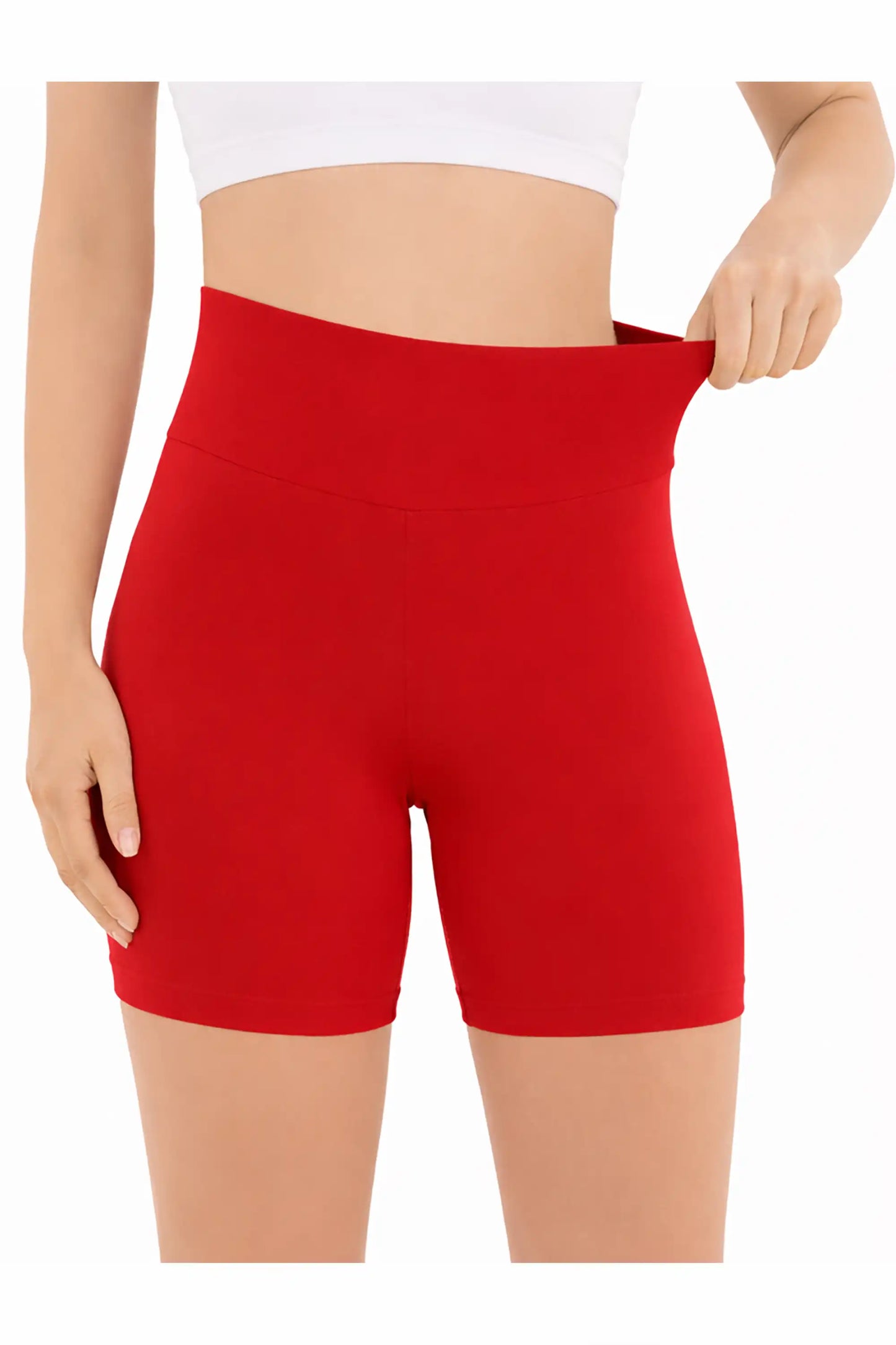 Girls High Waist Biker Shorts — Premium Soft 4-Way Stretch Yoga & Dance Athletic Shorts