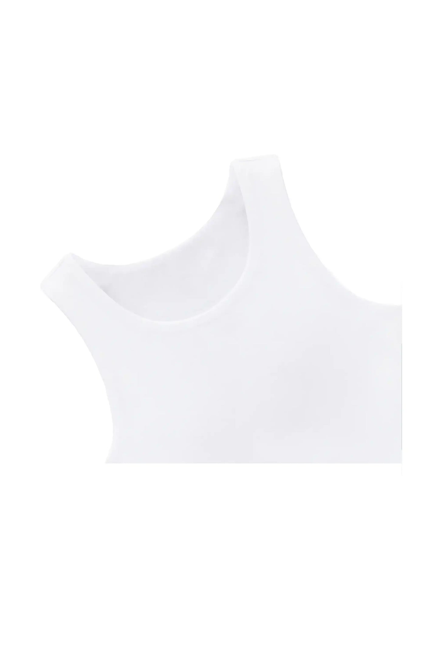 Girls' Double Lined Sleeveless Basic Crop Tank Top