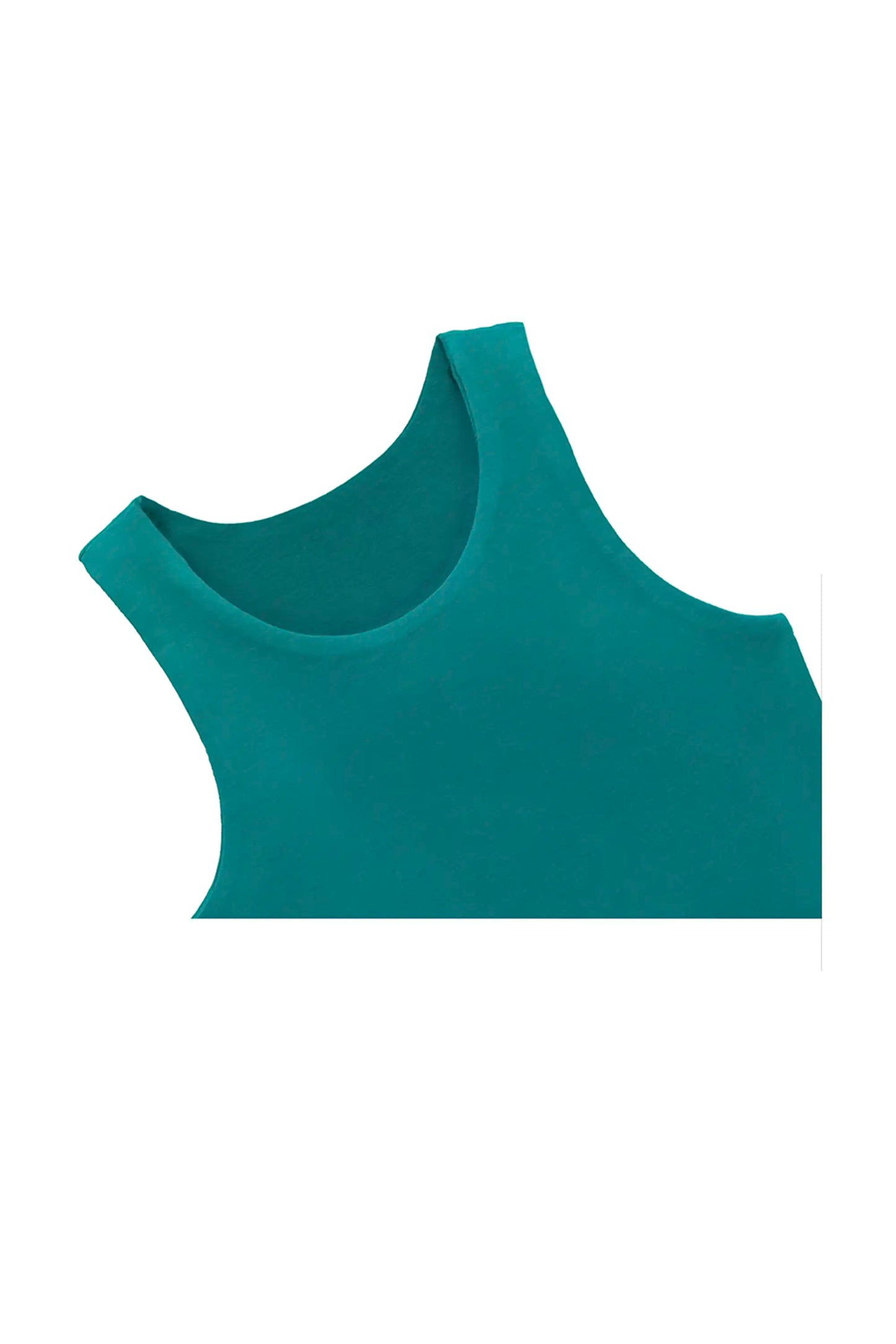 Girls' Double Lined Sleeveless Basic Crop Tank Top