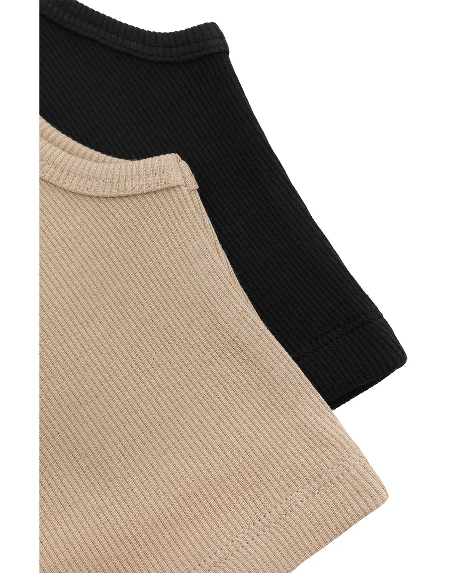 Girls 2-Pack Basic Cropped Tank Top