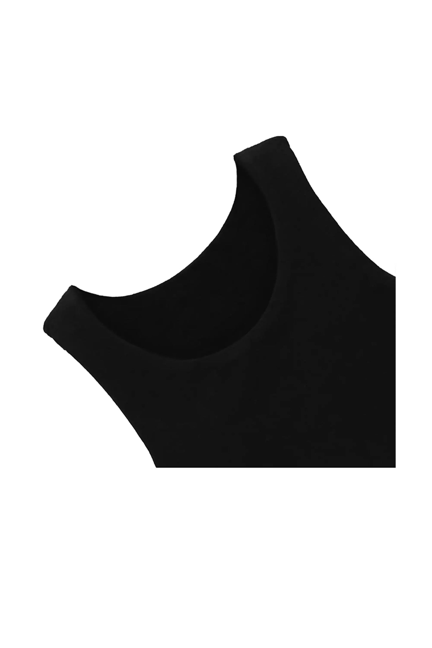 Girls' Double Lined Sleeveless Basic Crop Tank Top