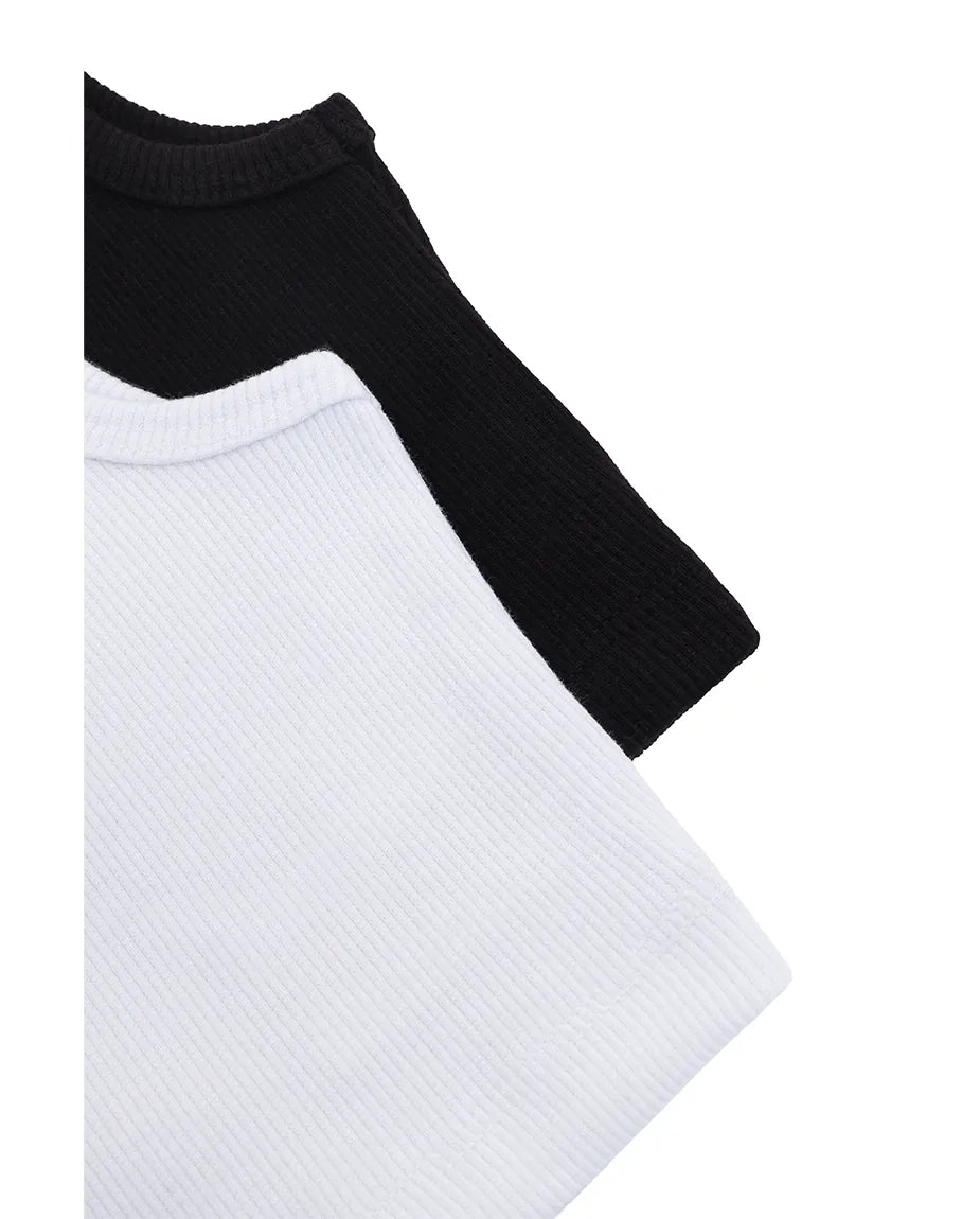 Girls 2-Pack Basic Cropped Tank Top