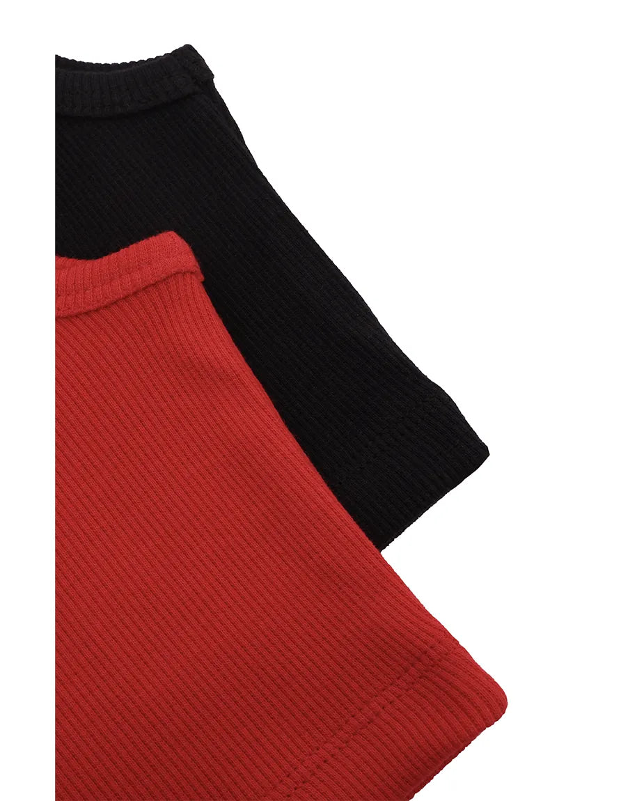 Girls 2-Pack Basic Cropped Tank Top