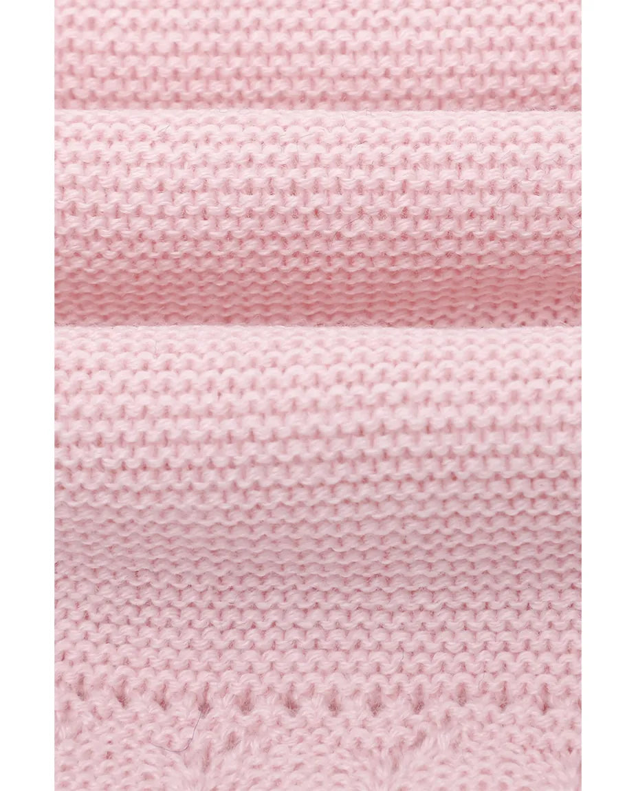 Girls' Long Sleeve Knit Button Closure Bolero Shrug