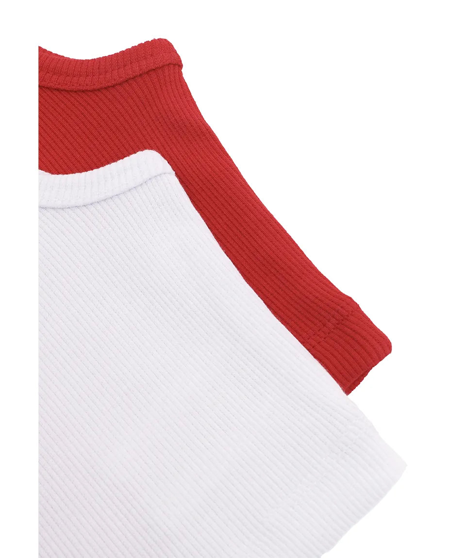 Girls 2-Pack Basic Cropped Tank Top